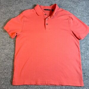 Kenneth Roberts Mens Coral Pink 100% Pima Cotton Short Sleeve Polo Shirt Size M